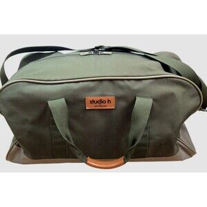 Hartmann Studio Lightweight Travel Bag Carry On H 21” Weekender Green Briefcase